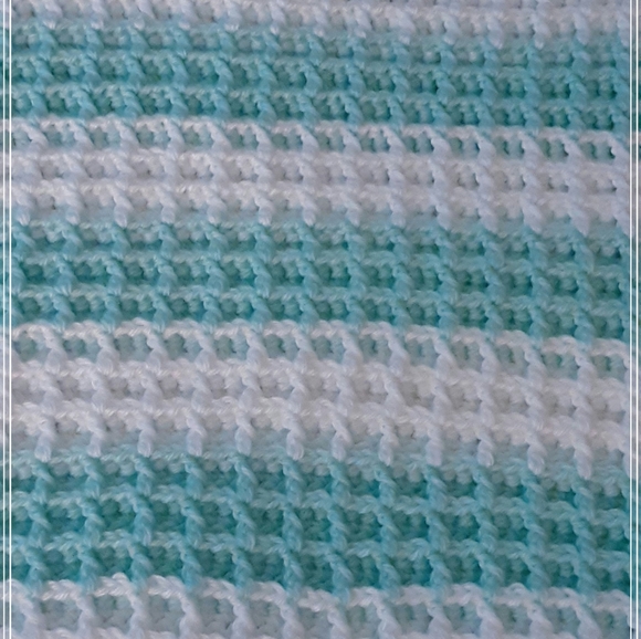 Waffle Me Up Baby Afghan - Picture 2 of 4